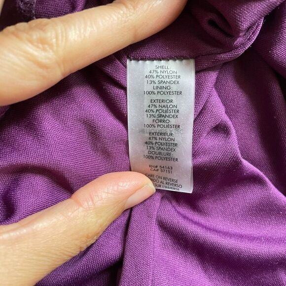 NWOT Calvin Klein Velvet Burnout Short Flutter Sleeve Sheath Dress size 6 - Picture 6 of 9